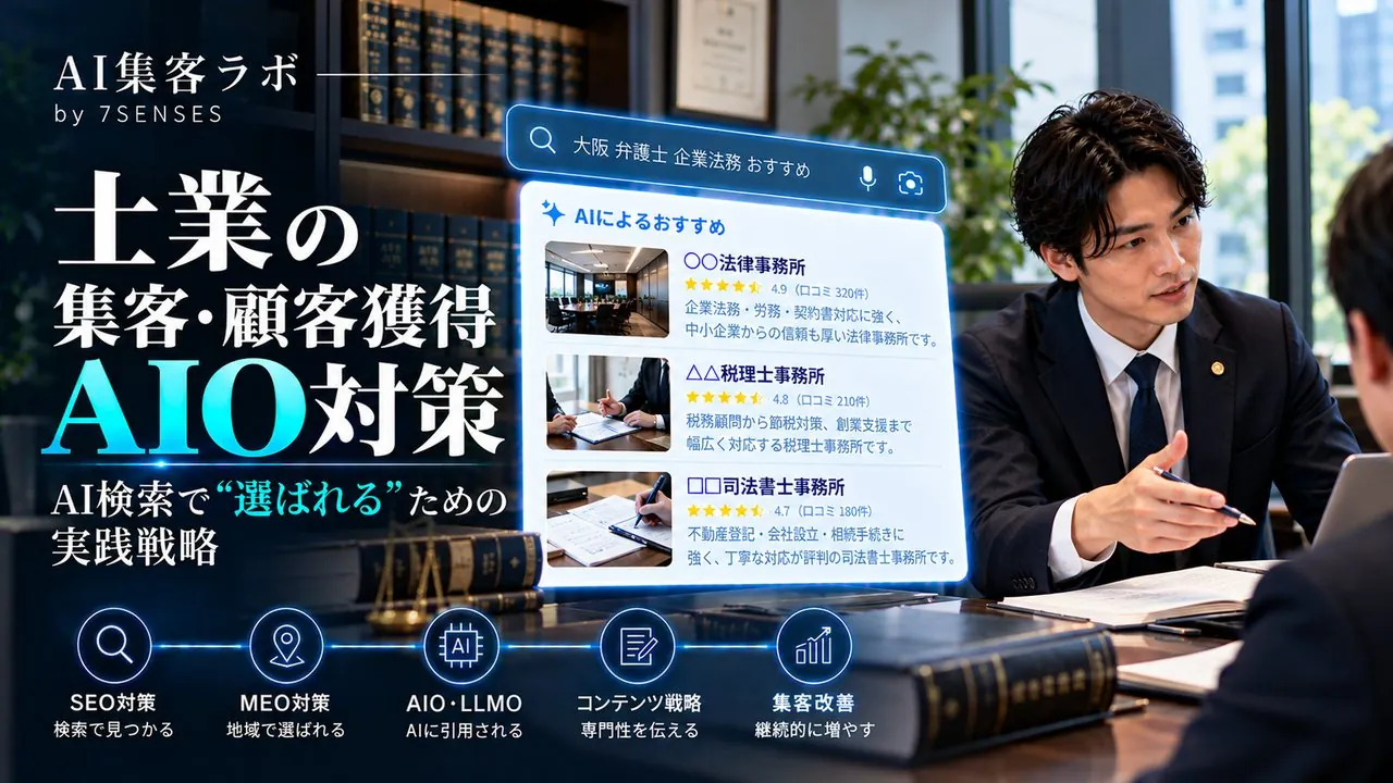 士業の制度解説記事で集客するには?AIの出典で見る3つのNG